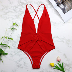 One Piece Push Up Swimsuit